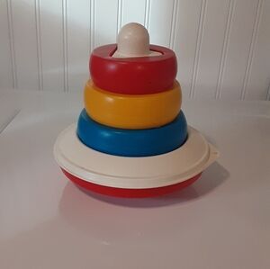 vintage Tupperware tuppertoy stacking rings.